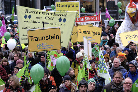 Demonstration 'Wir haben es Satt!' in Berlin