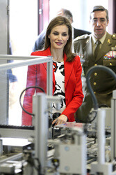 Königin Letizia besucht die Artillerie Militärakademie, Segovia