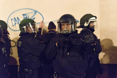 Demonstration am Oranienplatz, Berlin