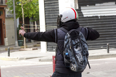 Maidemonstration in Istanbul