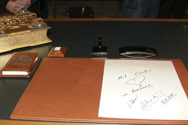 Vitali Klitschko im Rathaus Hamburg