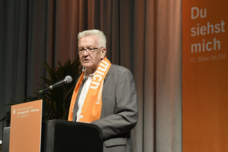 Steinmeier auf dem 36. Deutschen Evangelischen Kirchentag in Berlin