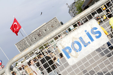 Absperrung des Taksim Platzes, Istanbul