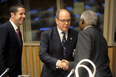 Fürst Albert II. von Monaco bei der UN Ocean Conference in New York