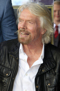 Richard Branson  erhält einen Stern auf dem Hollywood Walk of Fame in Los Angeles