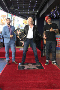 Richard Branson  erhält einen Stern auf dem Hollywood Walk of Fame in Los Angeles