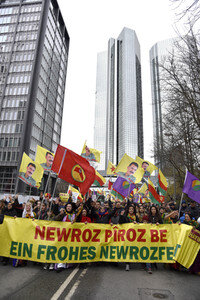 Kurden-Demonstration in Frankfurt