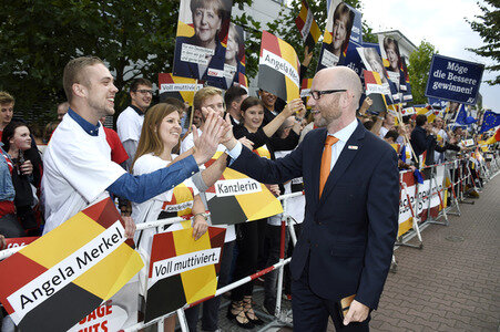 TV-Duell der Spitzenkandidaten zur Bundestagswahl 2017 in Berlin