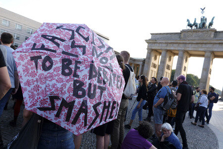 Solidaritästdemo 'Berlin stands with Charlottesville' in Berlin