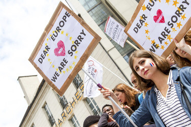 Demonstration gegen die Front National, Paris