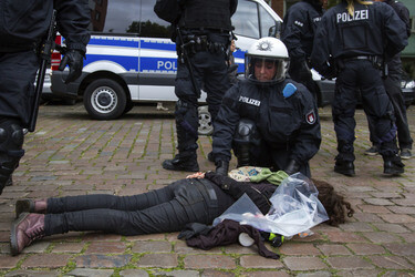 Hausbesetzer-Demo auf St. Pauli, Hamburg