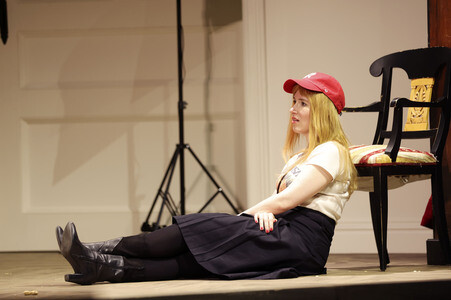 Theaterprobe 'Sophia oder Das Ende der Humanisten' in Berlin