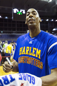 Basketballspiel Harlem Globetrotters vs. World All Stars in Berlin