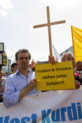 Demonstration der Jesiden, Berlin