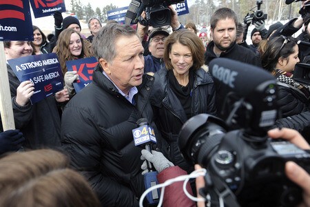Wahlkampfrede von John Kasich in Concord