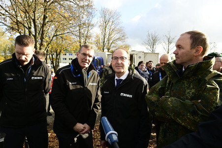 Kommunikationsübung MURE 26 auf dem Truppenübungsplatz Oberlausitz in Weißkeißel