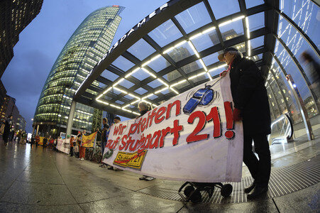 Protest gegen Stuttgart 21 in Berlin