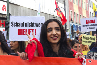 'Berlin ist Kobane' Demonstration, Berlin