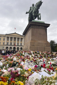 Trauer nach dem Tod von König Harald V. von Norwegen in Oslo