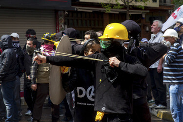 Maidemonstration in Istanbul