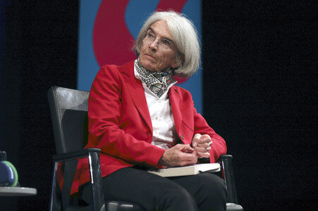 Donna Leon und Annett Renneberg beim lit.Cologne Spezial 2017 in Köln