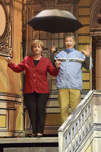 Theaterprobe 'Miss Merkel - Mord in der Uckermark' in Berlin