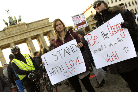Protest gegen Donald Trump in Berlin