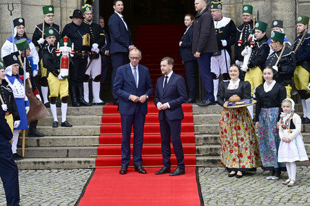 Antrittsbesuch von Bundeskanzler Friedrich Merz im Freistaat Sachsen in Dresden